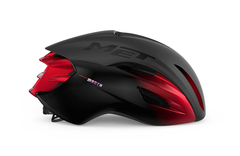 Casco Met Manta Negro/Rojo